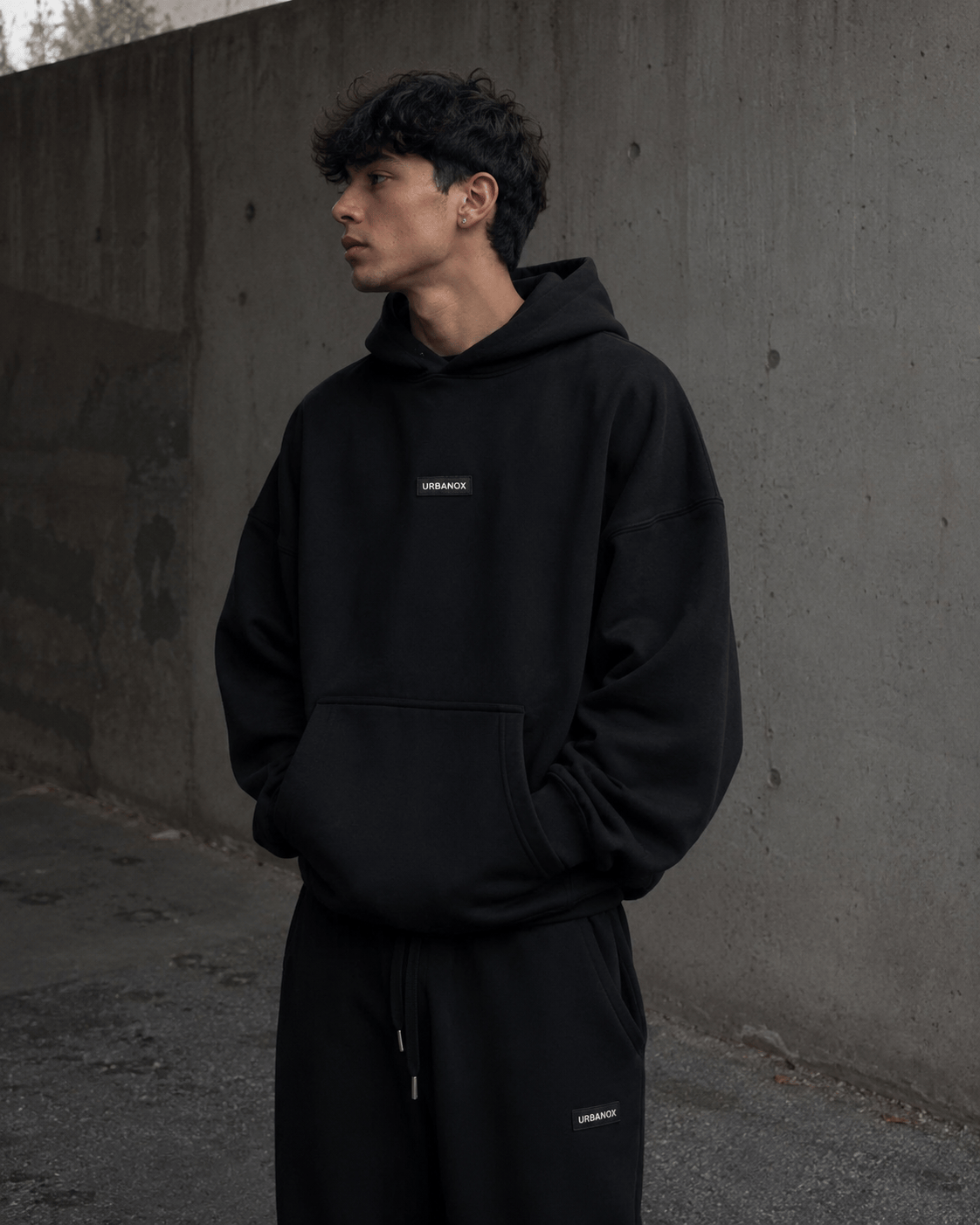 URBANOX Heavyweight Hoodie URBANOX Heavyweight Hoodie 550G — Black