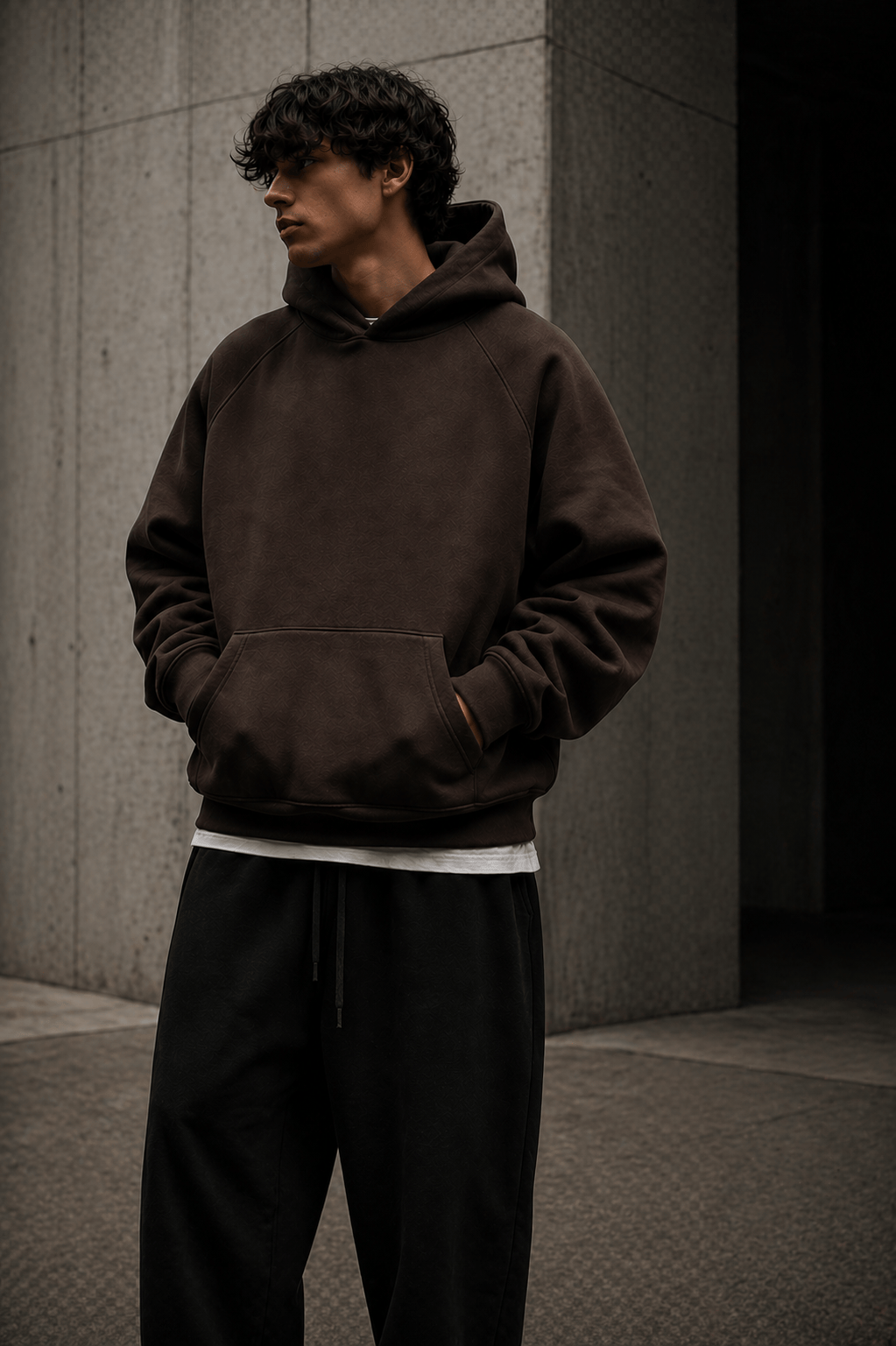 URBANOX URBANOX Premium Heavyweight Hoodie – Brown