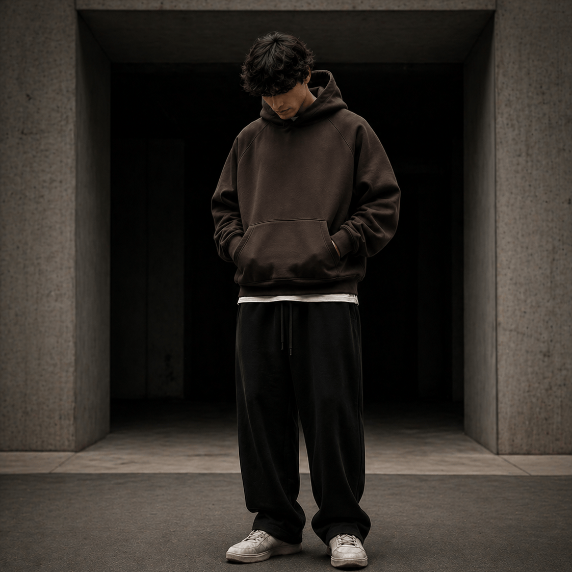 URBANOX URBANOX Premium Heavyweight Hoodie – Brown